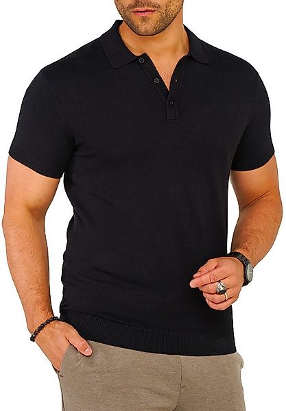 SOULSTAR Poloshirt S2PRELY Herren Basic Kurzarm Knit Polo Hemd Feinstrick günstig online kaufen