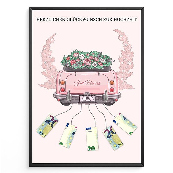 Tigerlino Poster Geldgeschenk zur Hochzeit Geschenk günstig online kaufen