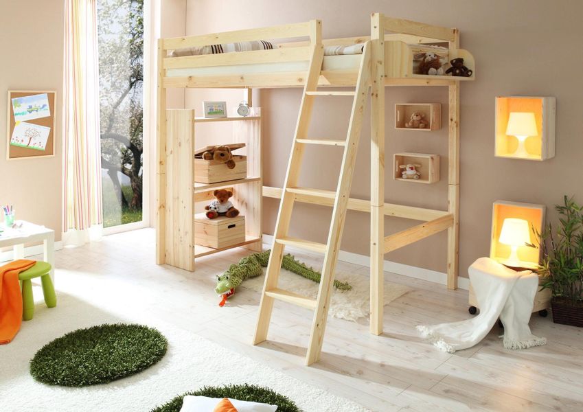 Ticaa Hochbett mit Rollrost in 2 günstig online kaufen