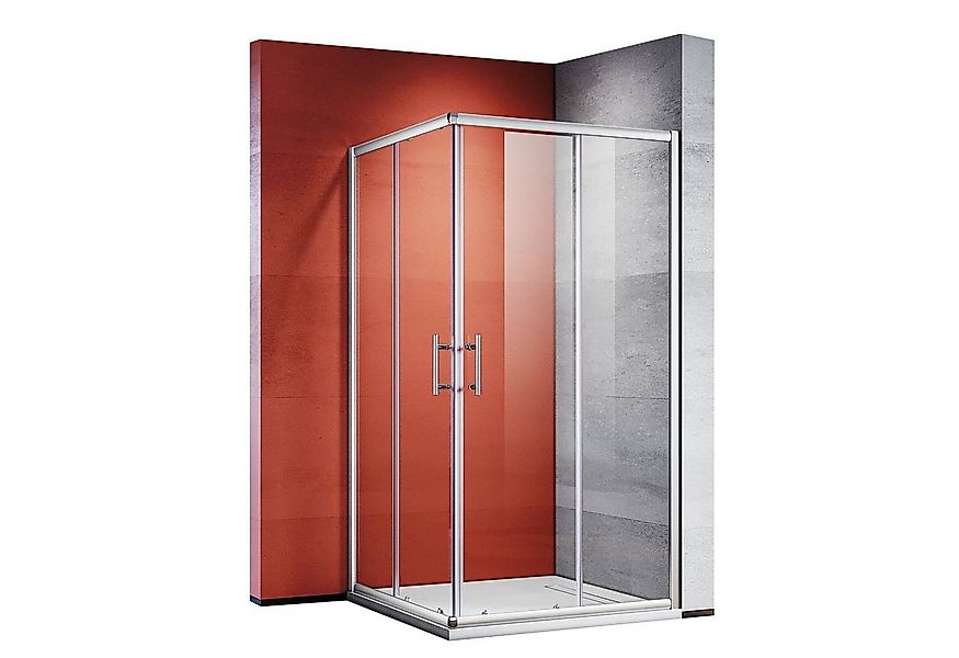 SONNI Eckdusche Duschkabinen Eckeinstieg Doppel Schiebetüren Dusche 70x70 - günstig online kaufen