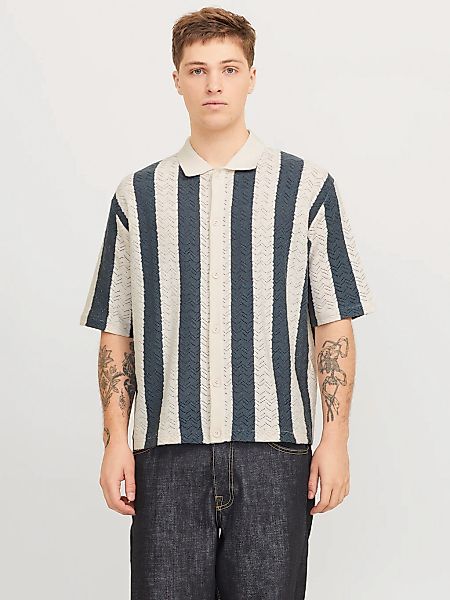 Jack & Jones Polokragenpullover "JORTYLER KNIT SS POLO SN" Baumwollmischung günstig online kaufen