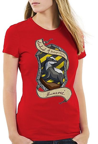 style3 T-Shirt Haus Dachs Hut harry schule zauberei erde potter hogwarts günstig online kaufen