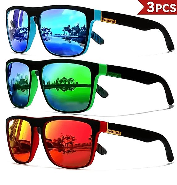 TopGekauft Sonnenbrille 3er Set Polarisierte Quadratische günstig online kaufen