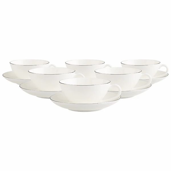 Villeroy & Boch Tasse "Teetassen mit Untertassen Anmut Platinum No.1 140 ml günstig online kaufen