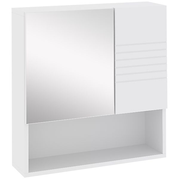 kleankin Spiegelschrank Badschrank Hängeschrank Badmöbel Wandschrank Mehrzw günstig online kaufen
