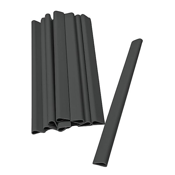 zaunzu Sichtschutzstreifen Klemmschiene für Zaunblende Anthrazit 20er Pack, günstig online kaufen