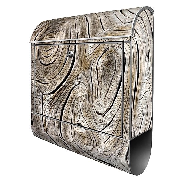 Banjado Design Briefkasten Silber Pulverbeschichtet 39x47x14cm 2 Schlüssel günstig online kaufen