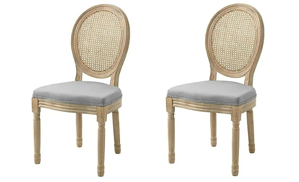 Stuhl 2er-Set  Richeliu ¦ grau ¦ Maße (cm): B: 50 H: 95 Stühle > Polsterstü günstig online kaufen
