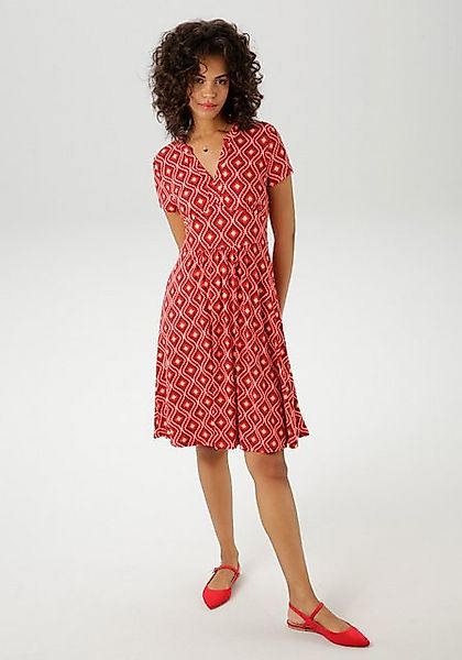 Aniston CASUAL Sommerkleid, mit farbharmonischem Retro-Druck günstig online kaufen