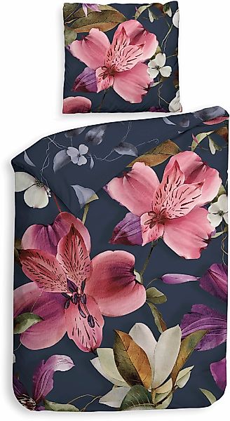 Heckett & Lane Bettwäsche "Tropici" 2 tlg. Blumen Design, 100% Baumwolle ab günstig online kaufen