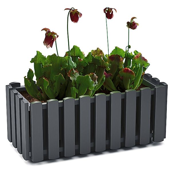 KAGM Blumenkasten Balkonkasten Pflanzkasten Landhausoptik Lattenoptik günstig online kaufen