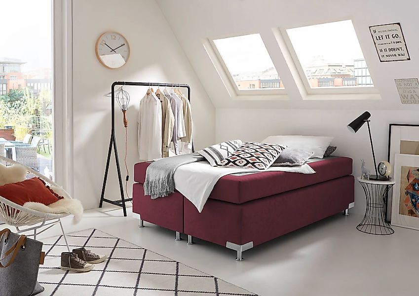 Westfalia Schlafkomfort Boxspringbett »Holland«, ohne Kopfteil, frei im Rau günstig online kaufen