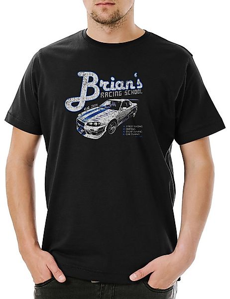 Urban Backwoods Print-Shirt Brians Racing School Herren T-Shirt The Muscle günstig online kaufen