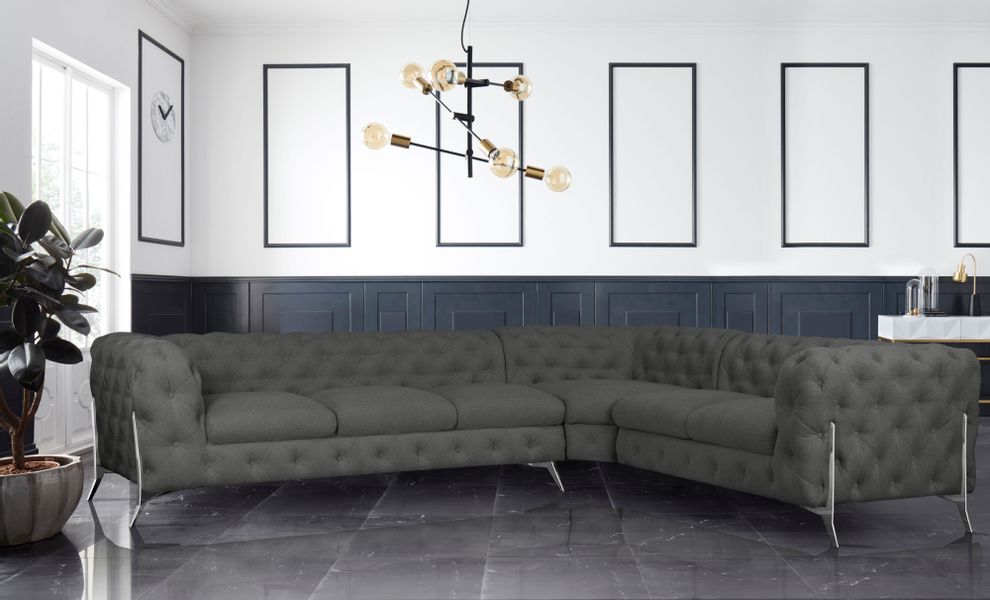 Leonique Chesterfield-Sofa "Amaury L-Form" großes Ecksofa, Chesterfield-Opt günstig online kaufen