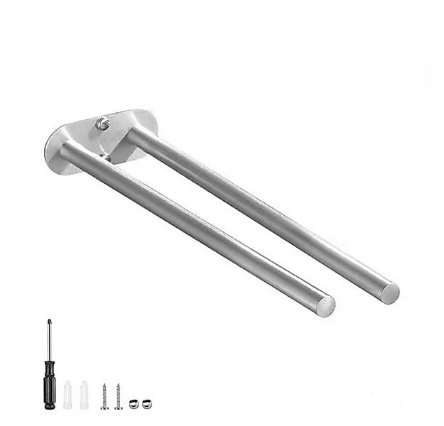 Auledio Handtuchhalter Zweiarmiger Edelstahl-Handtuchhalter bad, 40 cm Wand günstig online kaufen