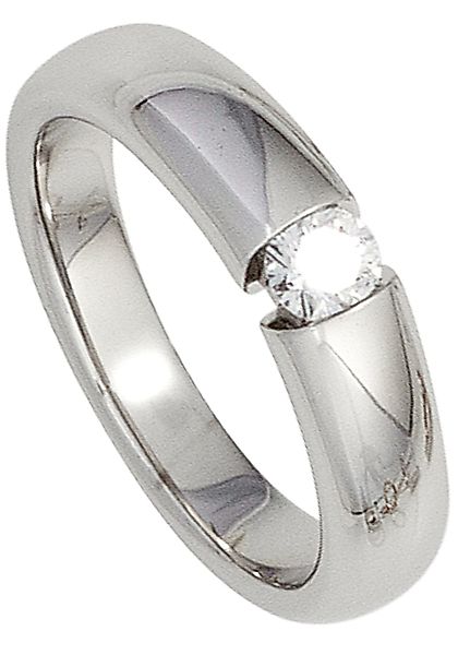 JOBO Fingerring "Diamant-Ring 0,20 ct.", 585 Weißgold günstig online kaufen