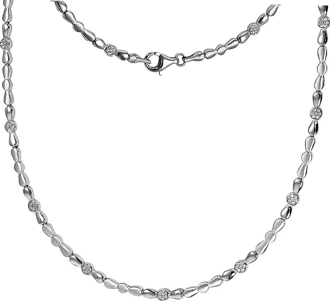 SilberDream Silberkette SilberDream Collier Design Zirkonia weiß (Halskette günstig online kaufen