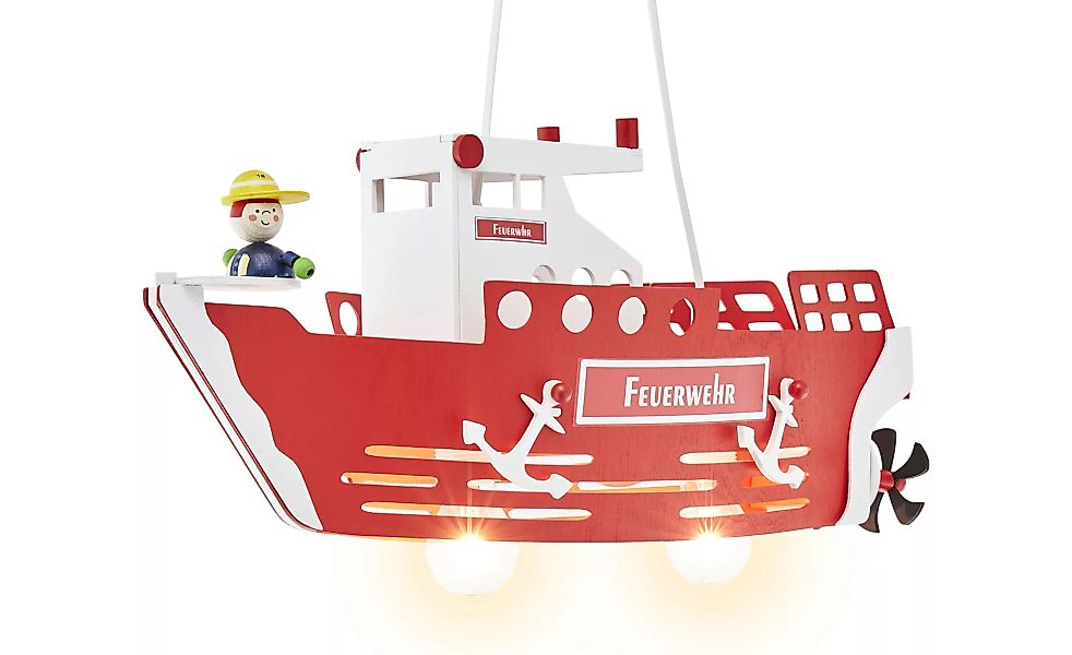 Pendelleuchte 2-flammig  Feuerwehrschiff - rot - 20 cm - 25 cm - Sconto günstig online kaufen