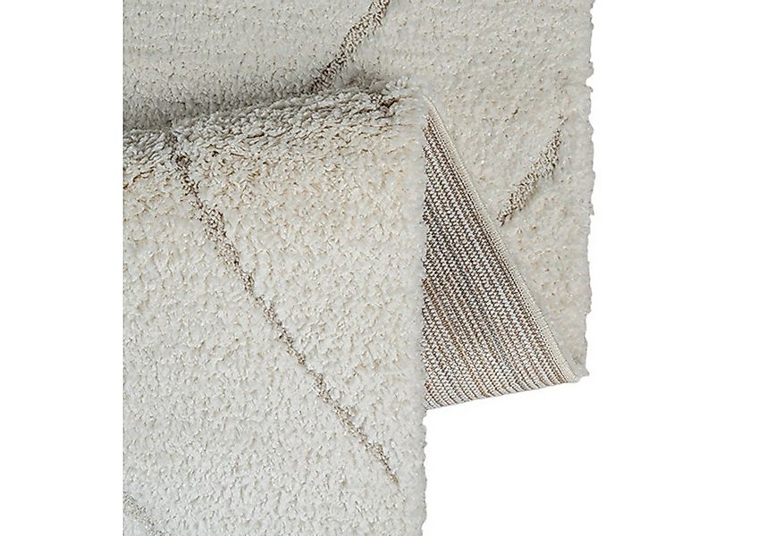 TeppichHome24 Teppich 3D-Teppich mit skandinavischem Flair in Weiß, Creme-b günstig online kaufen