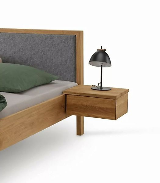 Natur24 Bett Nachtkommode Nachttisch für Bett Aalbe Eiche Massiv 2er Set günstig online kaufen