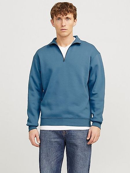 Jack & Jones Sweatshirt JJEBRADLEY SWEAT HALF ZIP NOOS mit Troyer Kragen günstig online kaufen