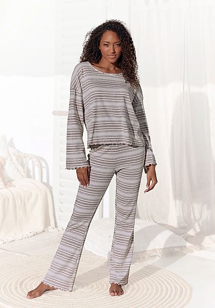 s.Oliver Pyjamaoberteil mit Babylock-Details günstig online kaufen