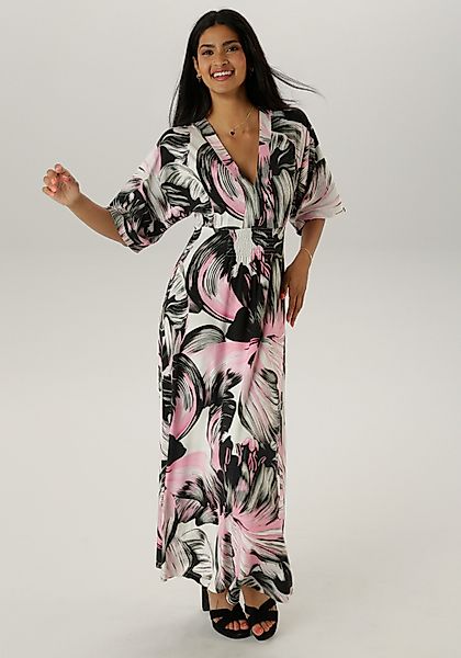 Aniston SELECTED Maxikleid mit weiten, 3/4-langen günstig online kaufen