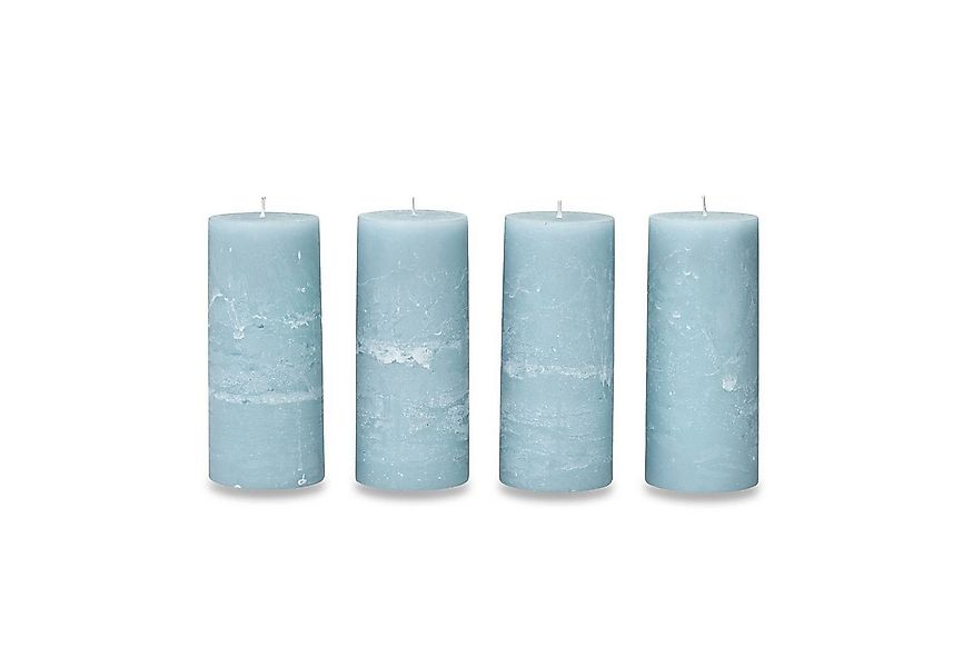 Mirabeau Stumpenkerze Kerze 4er Set Homel blau (4er Set, 4er Set), none günstig online kaufen