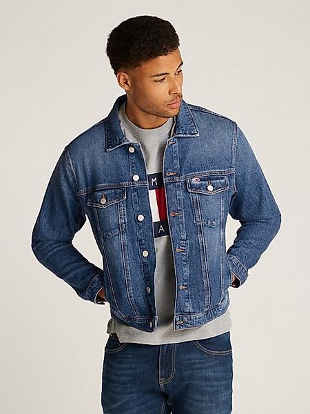 Tommy Jeans Jeansjacke RYAN RGLR TRCKR JCKT CH0152 mit Logostickerei günstig online kaufen