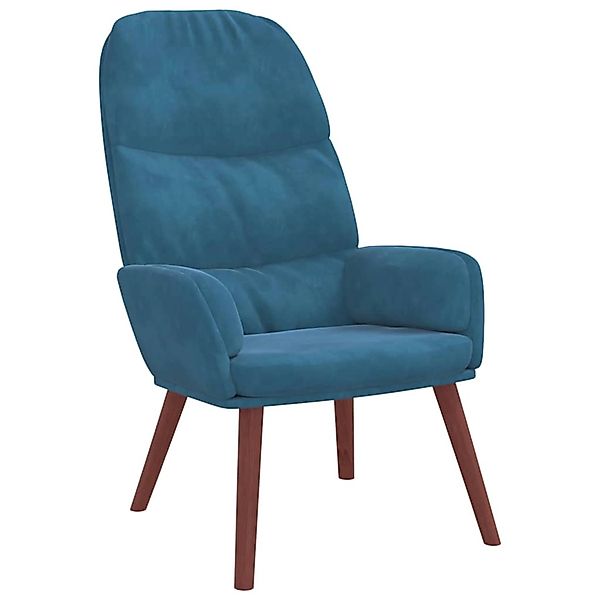 vidaXL Relaxsessel Blau Samt 4102620 günstig online kaufen