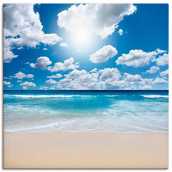 Artland Wandbild "Großartige Strandlandschaft" Strand 1 Stk. tlg. als Leinw günstig online kaufen