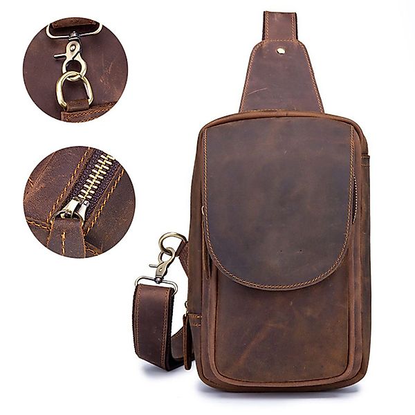 MODFU Schultertasche Brusttasche Kunstleder Handytasche Rucksack günstig online kaufen