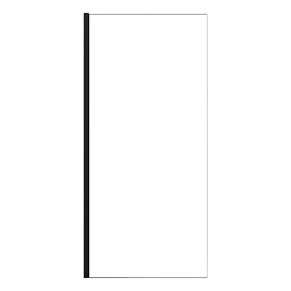 AICA Walk In Schwarzrahmen Dusche 30 x 200cm Duschwand 10mm NANO ESG Duscha günstig online kaufen