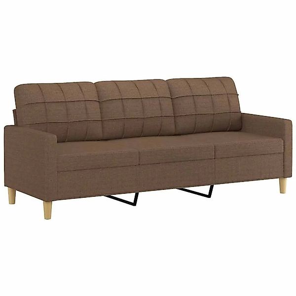 vidaXL 3-Sitzer-Sofa Braun 180 cm Stoff 359102 günstig online kaufen