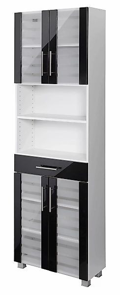 welltime Seitenschrank "Jaca", Breite 60 cm, mit MDF Hochglanz-Fronten günstig online kaufen