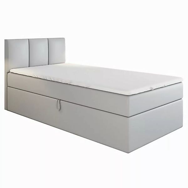 A&J MöbelLand GmbH Boxspringbett Einzelbett NASI mit Bettkasten, Topper und günstig online kaufen