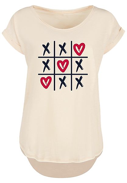 F4NT4STIC T-Shirt "Valentinstag Herz Tic Tac Toe" Premium Qualität günstig online kaufen