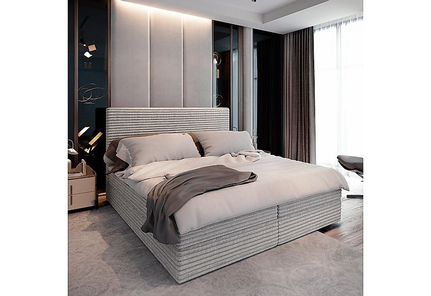 Masseno Boxbett PISA 160x200 cm mit Bonell Matratze und Topper günstig online kaufen