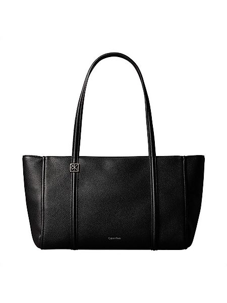 Calvin Klein Tragetasche EMBLEM HW PEBBLE TOTE, Handtasche, Henkeltasche, S günstig online kaufen