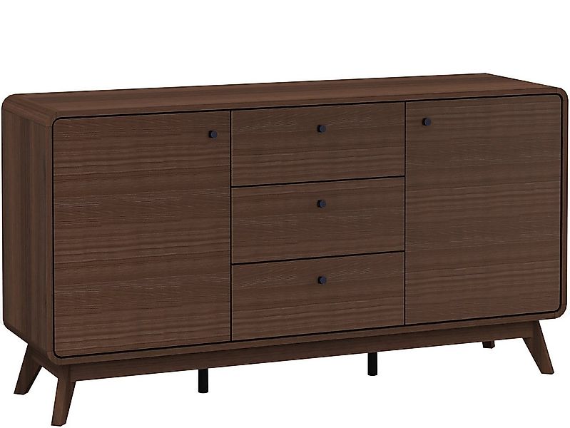 loft24 Sideboard Caitlin, skandinavisches Design, 2 Türen, 3 Schubladen günstig online kaufen