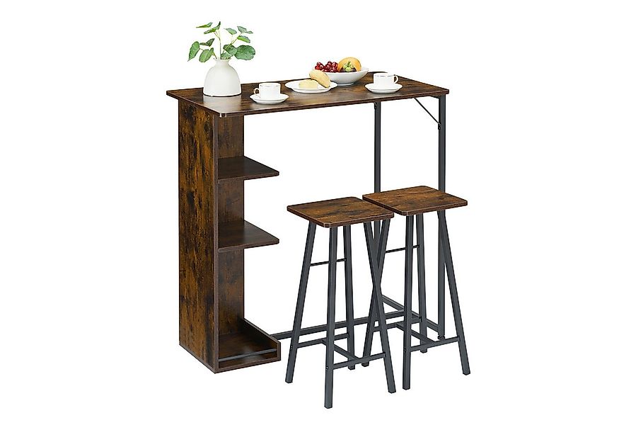 GarveeMore Esstisch Kleines Bartisch- und Stuhl Set für 2, 3-teiliges Barti günstig online kaufen