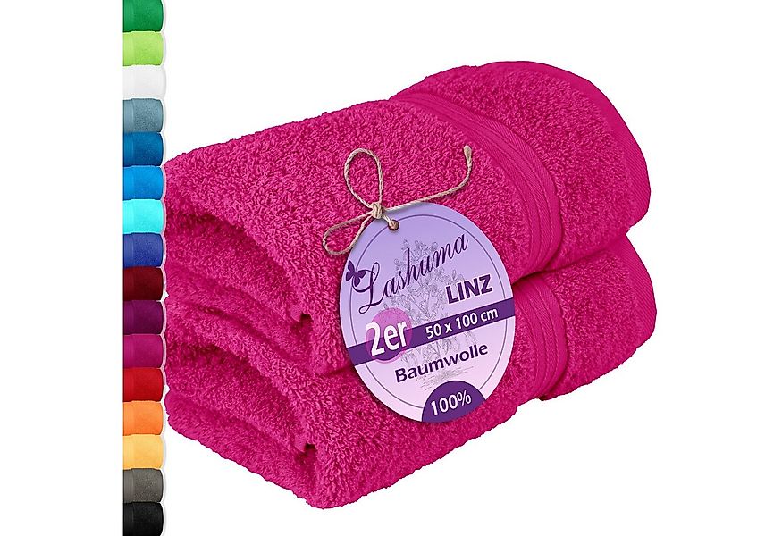 Lashuma Handtücher Linz, Frottee (2-St), Frottee Sporthandtücher Damen pink günstig online kaufen