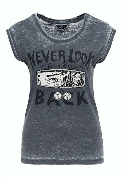 QueenKerosin Print-Shirt Never Look Back (1-tlg) mit Print günstig online kaufen