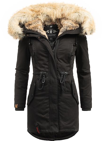 Navahoo Wintermantel "Bombii", stylischer Damen Winterparka mit Kunstfell-K günstig online kaufen