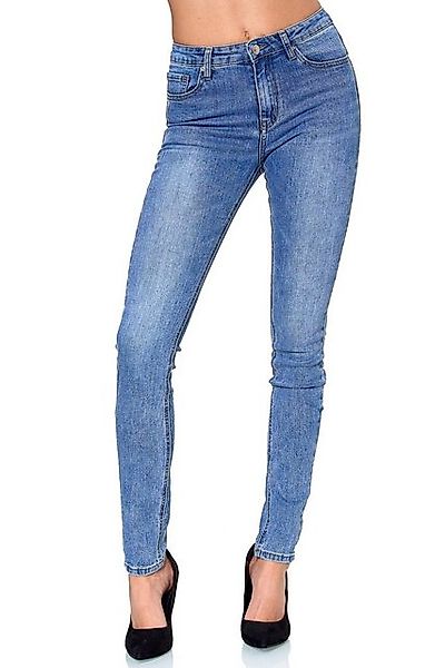 Elara Skinny-fit-Jeans Elara Damen High Waist Hose Skinny Jeans EL09D2 Blau günstig online kaufen