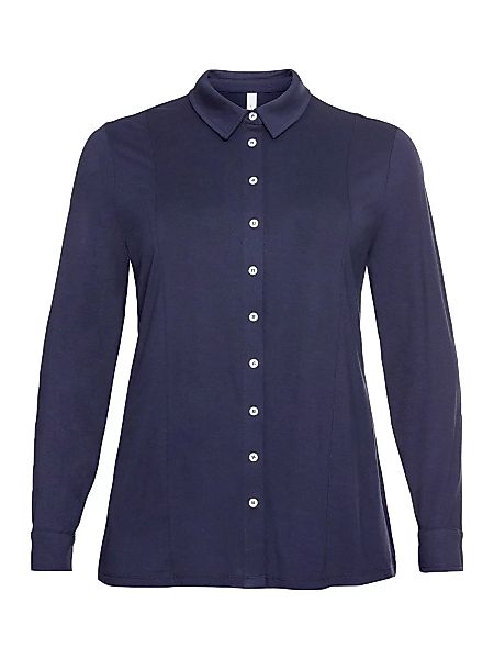 Sheego Langarmshirt "Große Größen", in Blusenform, aus Viskosejersey günstig online kaufen