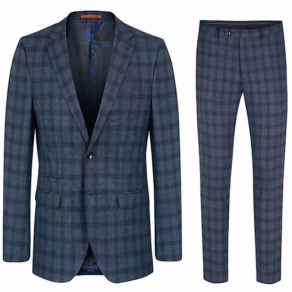 Paul Malone Anzug Herrenanzug modern slim fit Herren Anzug kariert - stretc günstig online kaufen