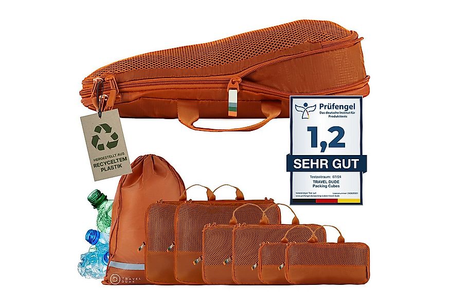TRAVEL DUDE Kofferorganizer aus recycelten Plastikflaschen (ultraleichte Pa günstig online kaufen