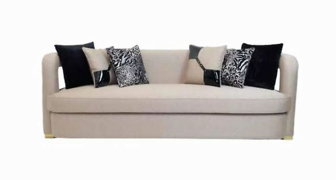 Xlmoebel 3-Sitzer Dreisitzer Polster-Sofa in Textilbezug, 247cm breit - Möb günstig online kaufen