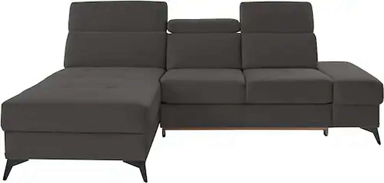 Home affaire Ecksofa »Cardiz L-Form« inkl.Kopfteilverstellung und Federkern günstig online kaufen